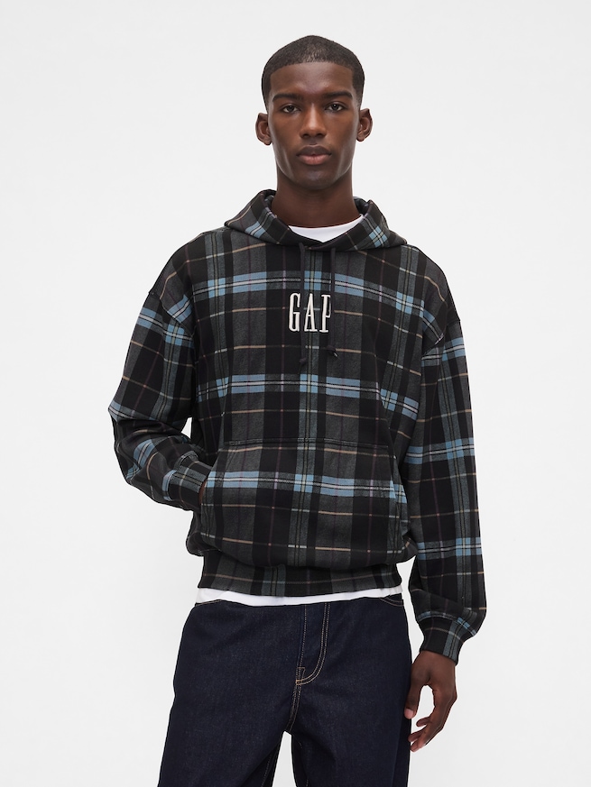 ヘビーウェイト オーバーサイズ GAPロゴパーカー-0