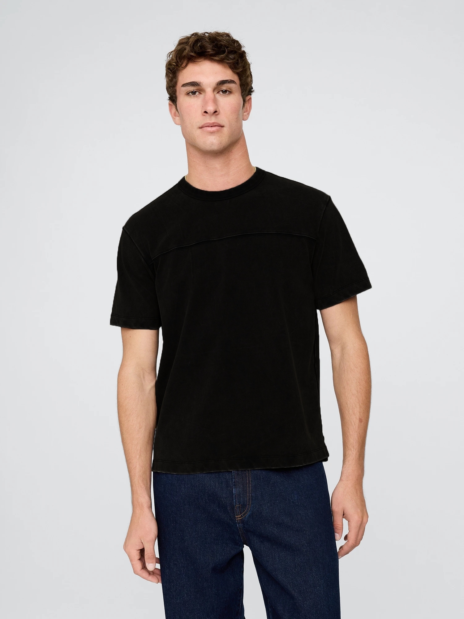 Gap ピケ リラックスTシャツ Gap ピケ リラックスTシャツ