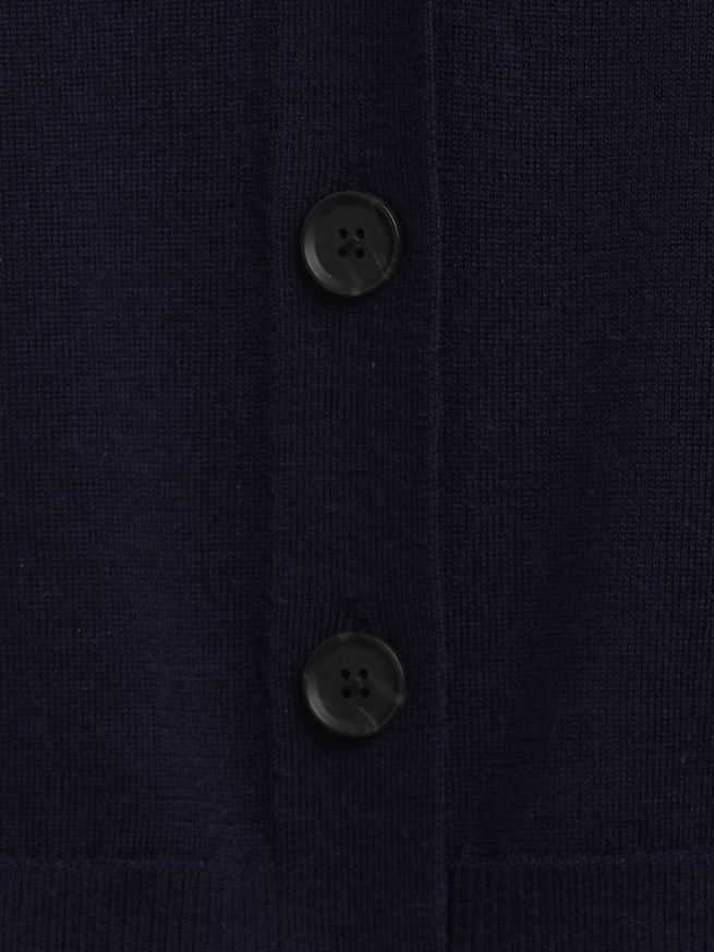 メリノウール100% ボーイフレンドカーディガン-3