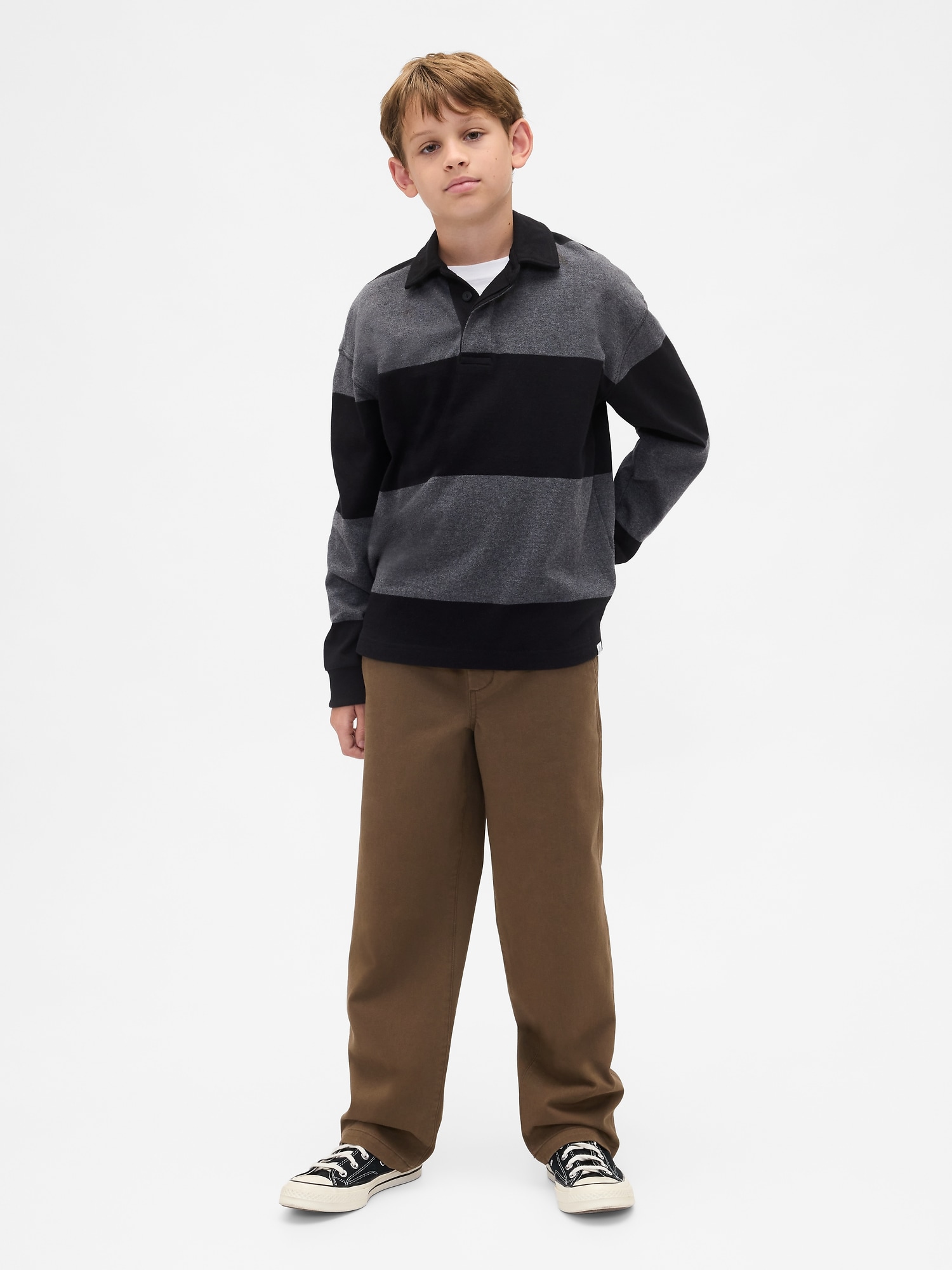 KAKI CONFORT DÉCONTRACTÉ D'UNIFORME POUR ENFANT