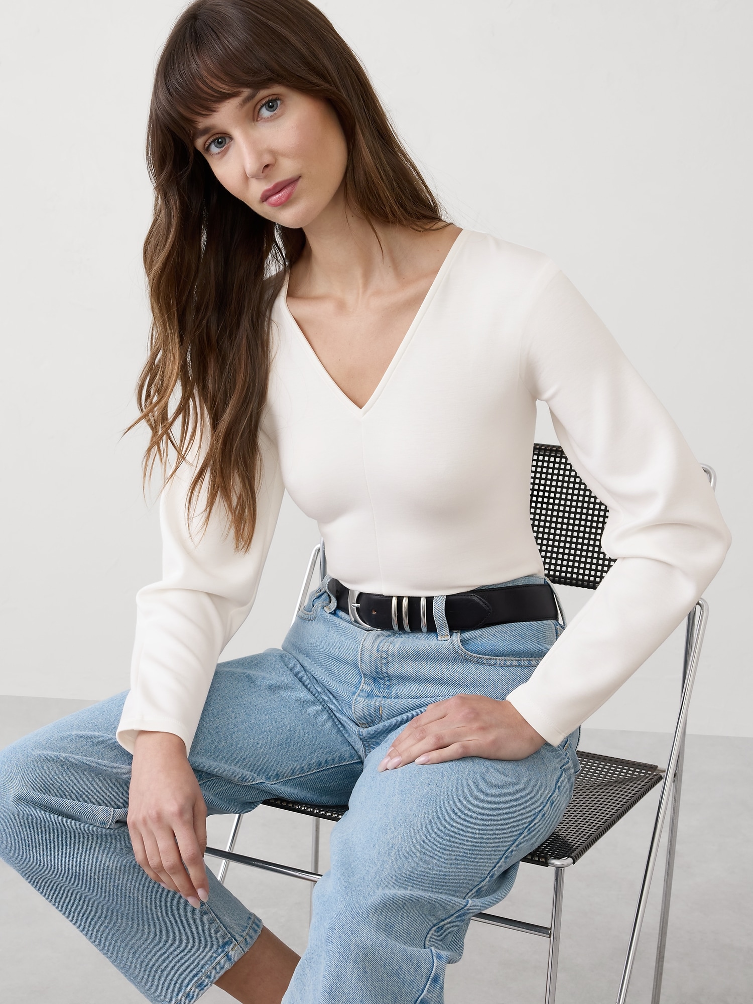 Soft Touch Seamed Top