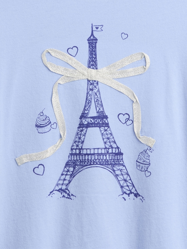 GapKids オーバーサイズ グラフィックTシャツ (キッズ)-3