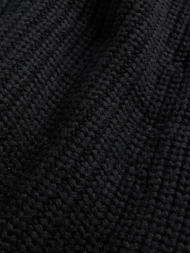 コットンブレンド ラップ ニットカーディガン-3