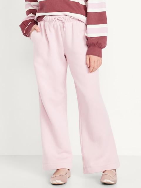 Favorite Fleece High-Waisted Wide-Leg Sweatpants for Girls