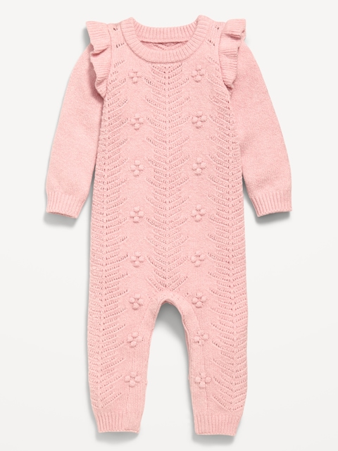 SoSoft Ruffled-Shoulder Sweater One-Piece for Baby