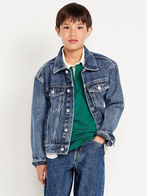 Non-Stretch Jean Trucker Jacket for Boys