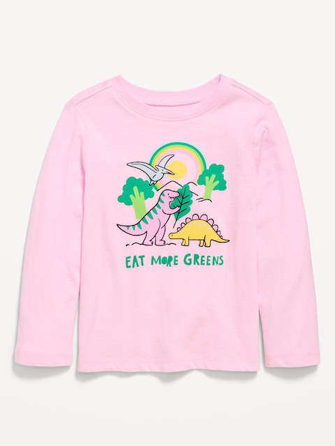 Long-Sleeve Graphic T-Shirt for Toddler Girls