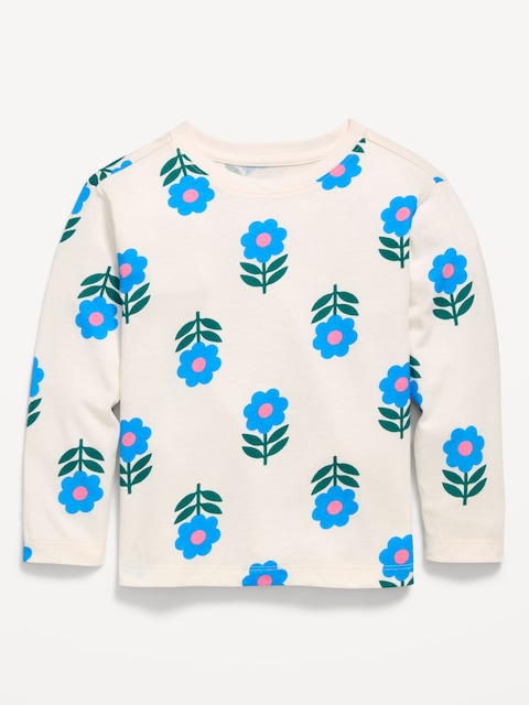 Printed Long-Sleeve T-Shirt for Toddler Girls