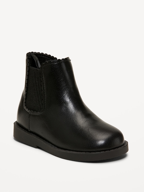 Faux-Leather Chelsea Boots for Toddler Girls