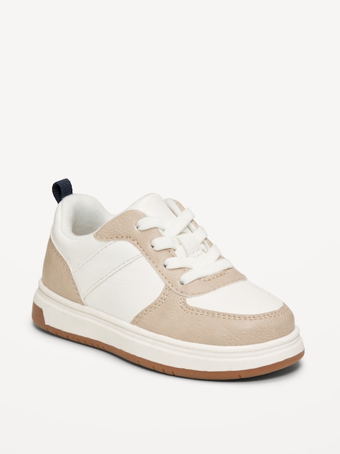 Faux-Leather Sneakers for Toddler Boys