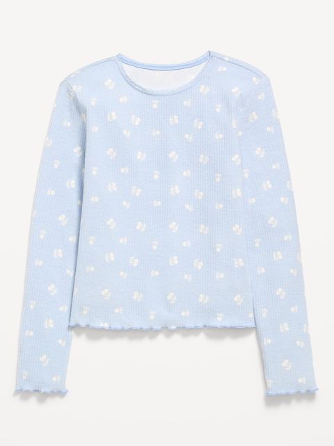 CozePlush Printed Long-Sleeve T-Shirt for Girls