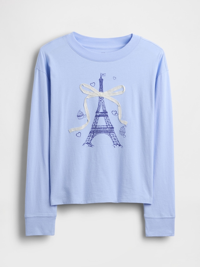 GapKids オーバーサイズ グラフィックTシャツ (キッズ)-1