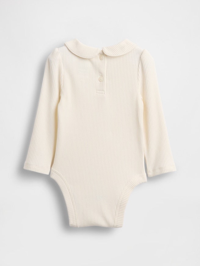 はじめてのお気に入り 細リブ ボディスーツ (ベビー)-1