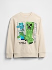 GapKids | マインクラフト グラフィック スウェットシャツ-3
