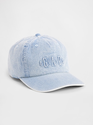 Gap × BÉIS ロゴ デニム ベースボールキャップ