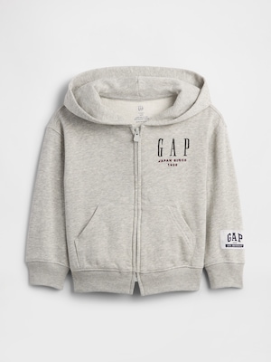 30th アニバーサリー ヴィンテージソフト GAPロゴ ジップアップパーカー (幼児・ベビー)