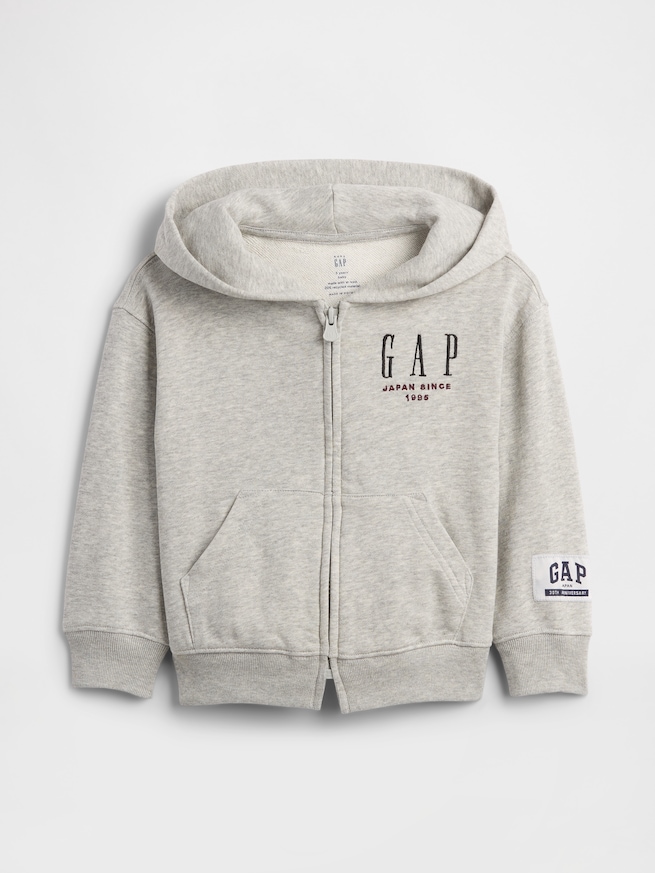 30th アニバーサリー ヴィンテージソフト GAPロゴ ジップアップパーカー (幼児・ベビー)-0