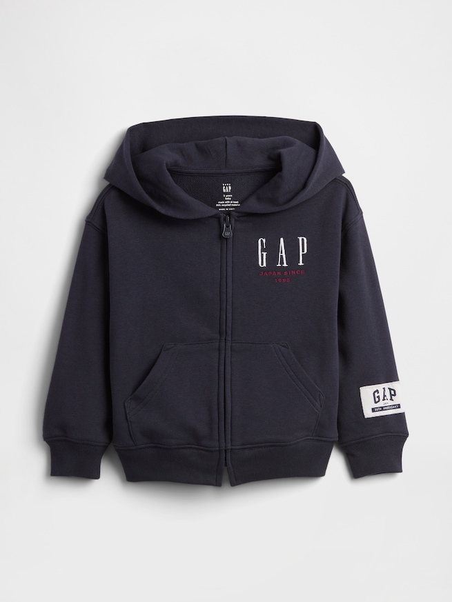 30th アニバーサリー ヴィンテージソフト GAPロゴ ジップアップパーカー (幼児・ベビー)-0