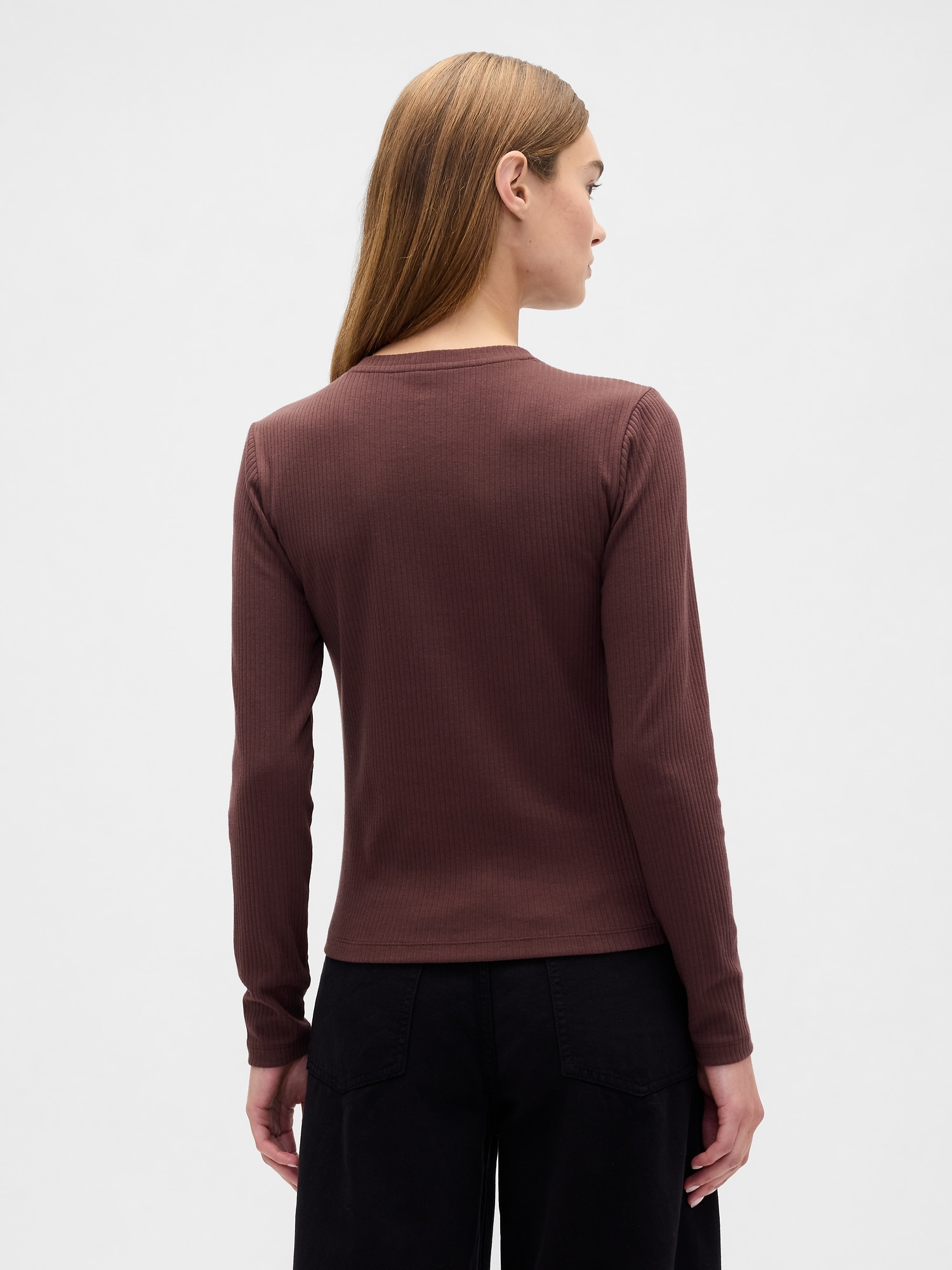 Ribbed Button-Up Top | Gap Factory