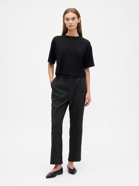 Recycled High Rise Straight-Leg Pants