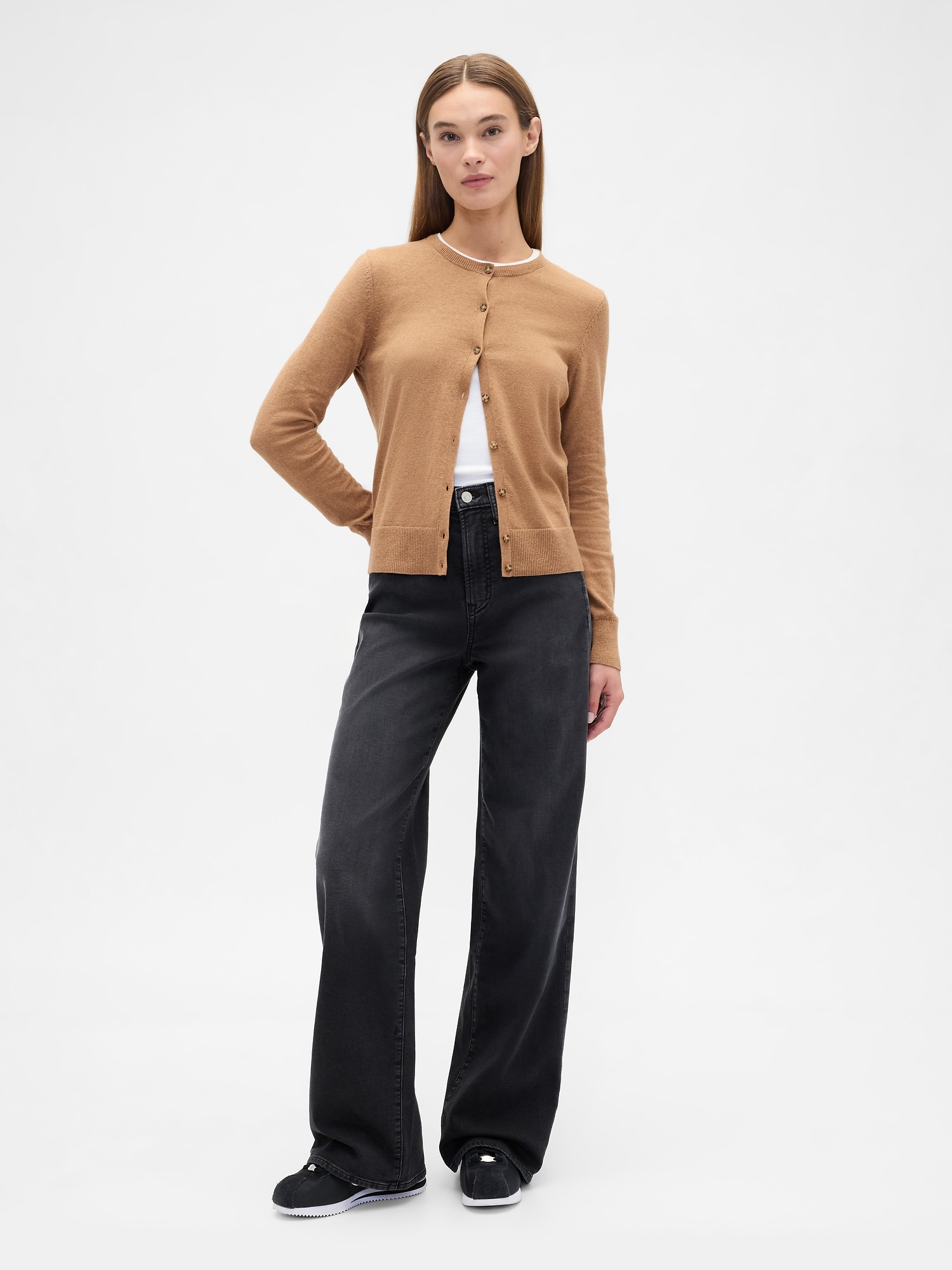 High Rise Wide-Leg Sweatpant Jeans