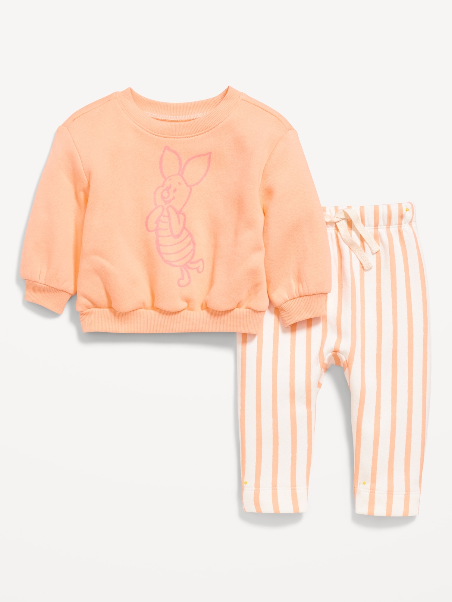 Disney© Crew-Neck Sweatshirt and Sweatpants Set for Baby