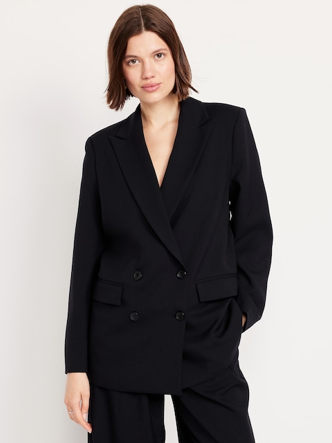 Oversized Double-Breasted Blazer