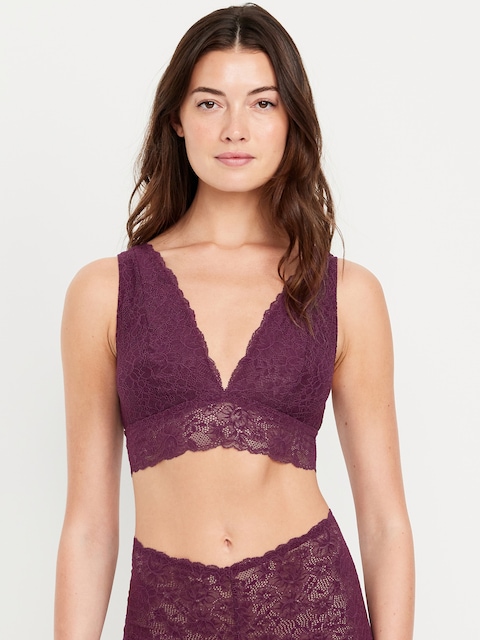 V-Neck Lace Bralette