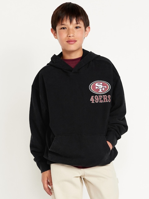San Francisco 49ers Oversized Pullover Hoodie for Boys