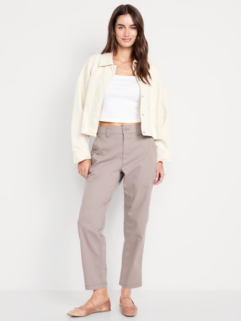 High-Waisted OGC Chino Tapered Straight Pants