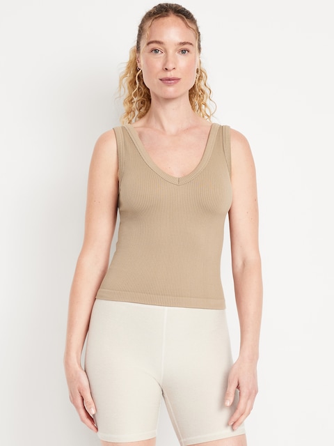 Exhale Seamless Fitted Rib Tank