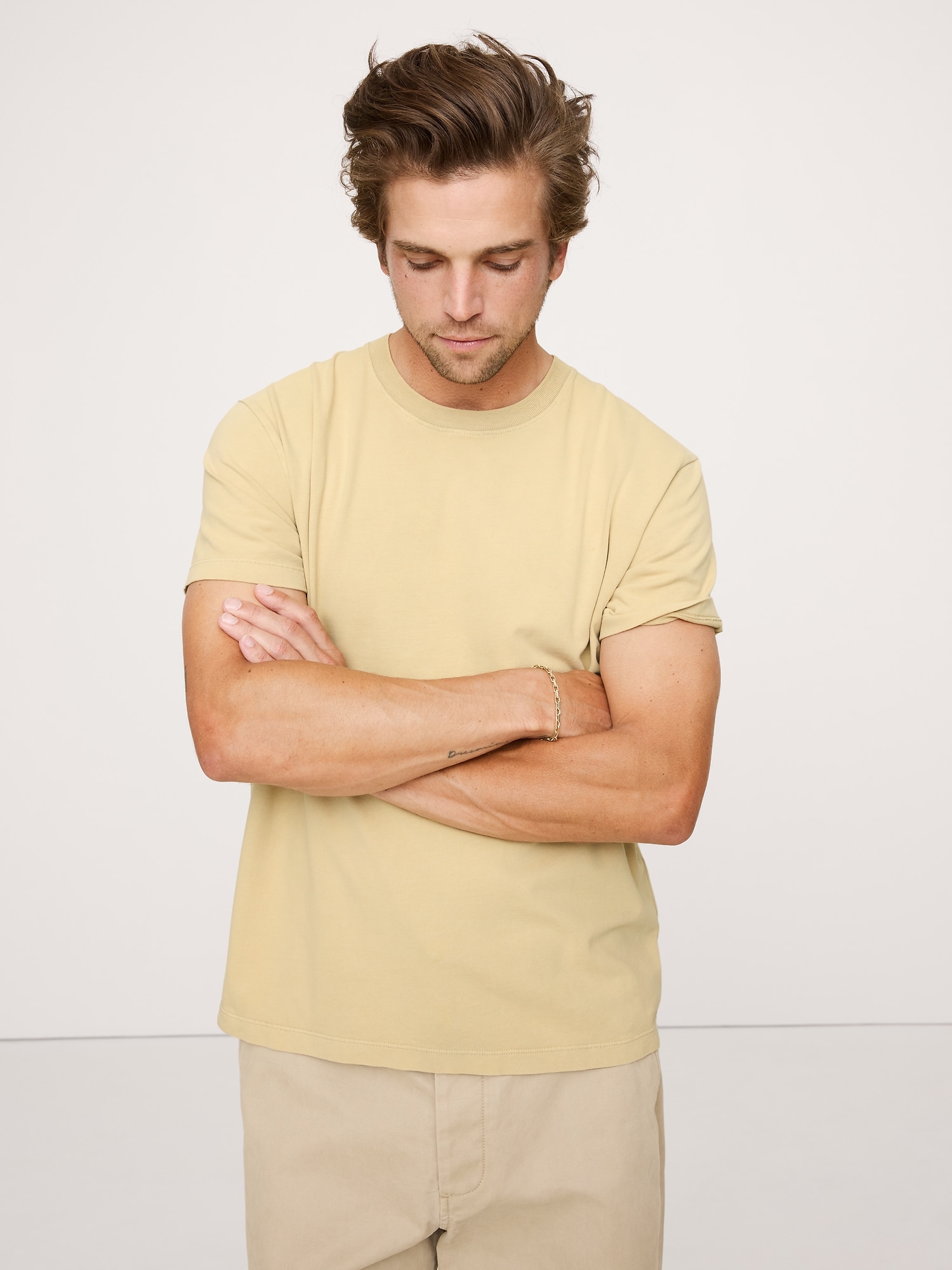 Boxy Sun-Washed Cotton Crew-Neck T-Shirt