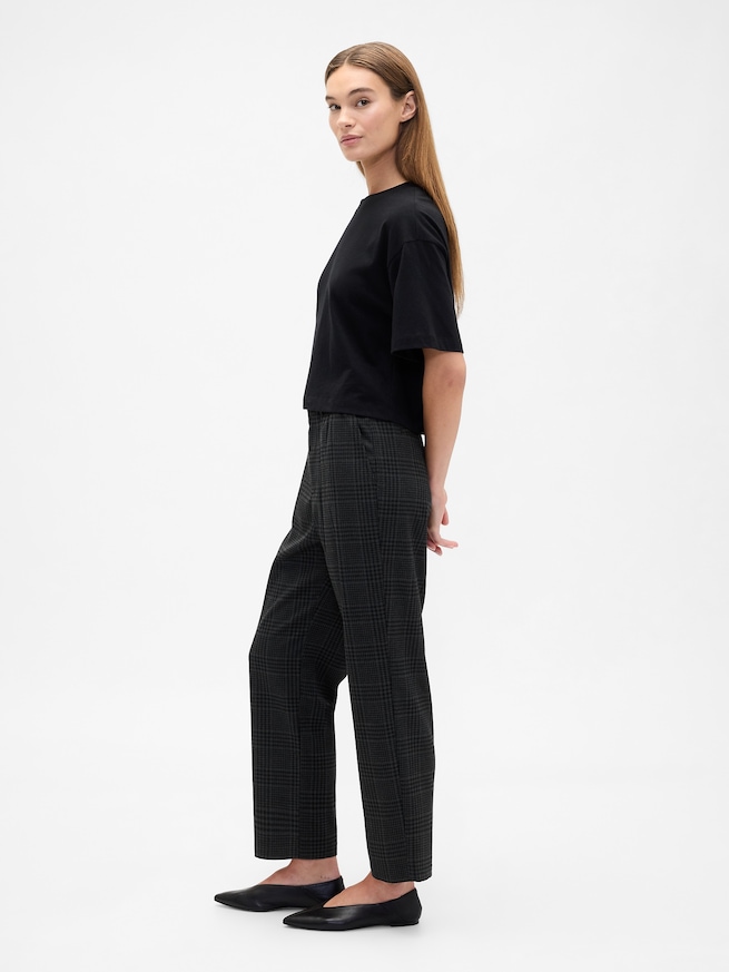 リサイクル ミッドライズ イージー ストレートパンツ-2