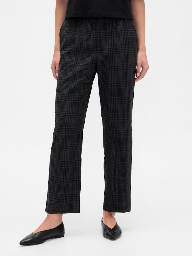 リサイクル ミッドライズ イージー ストレートパンツ-3