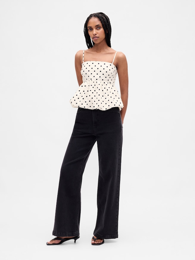 ポプリン バブル トップス-1