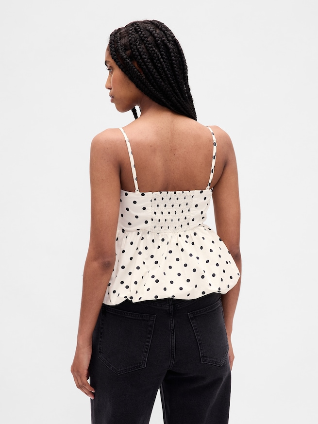 ポプリン バブル トップス-2