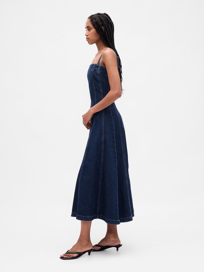 デニム ミディワンピース-2