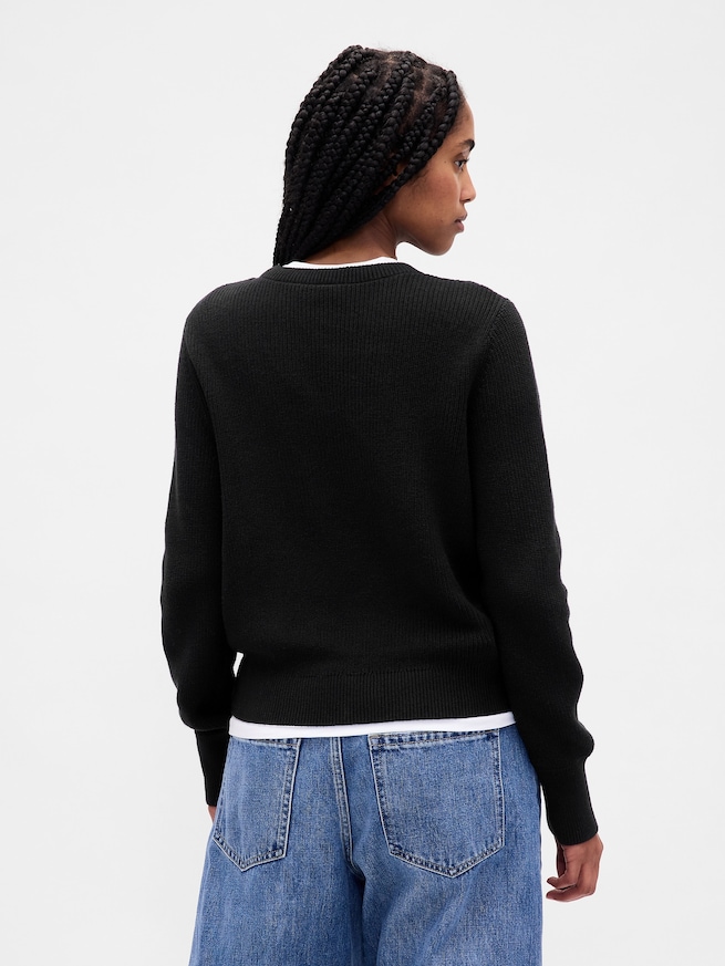 GAPロゴ インターシャセーター-2