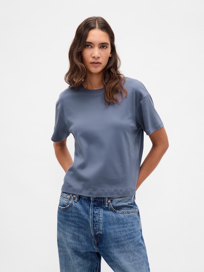 スーピマ® コットン リラックスTシャツ-0