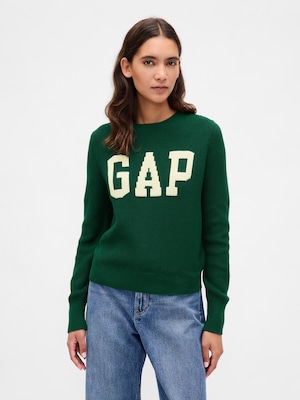 GAPロゴ インターシャセーター