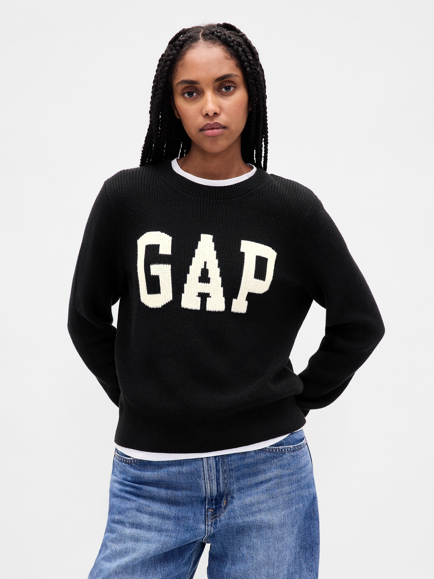 GAP ロゴスウェット リブボーダー ネイビー 80s OLD GAP Half-Zip Stripe Sweatshirt 紺黄 XL オールド