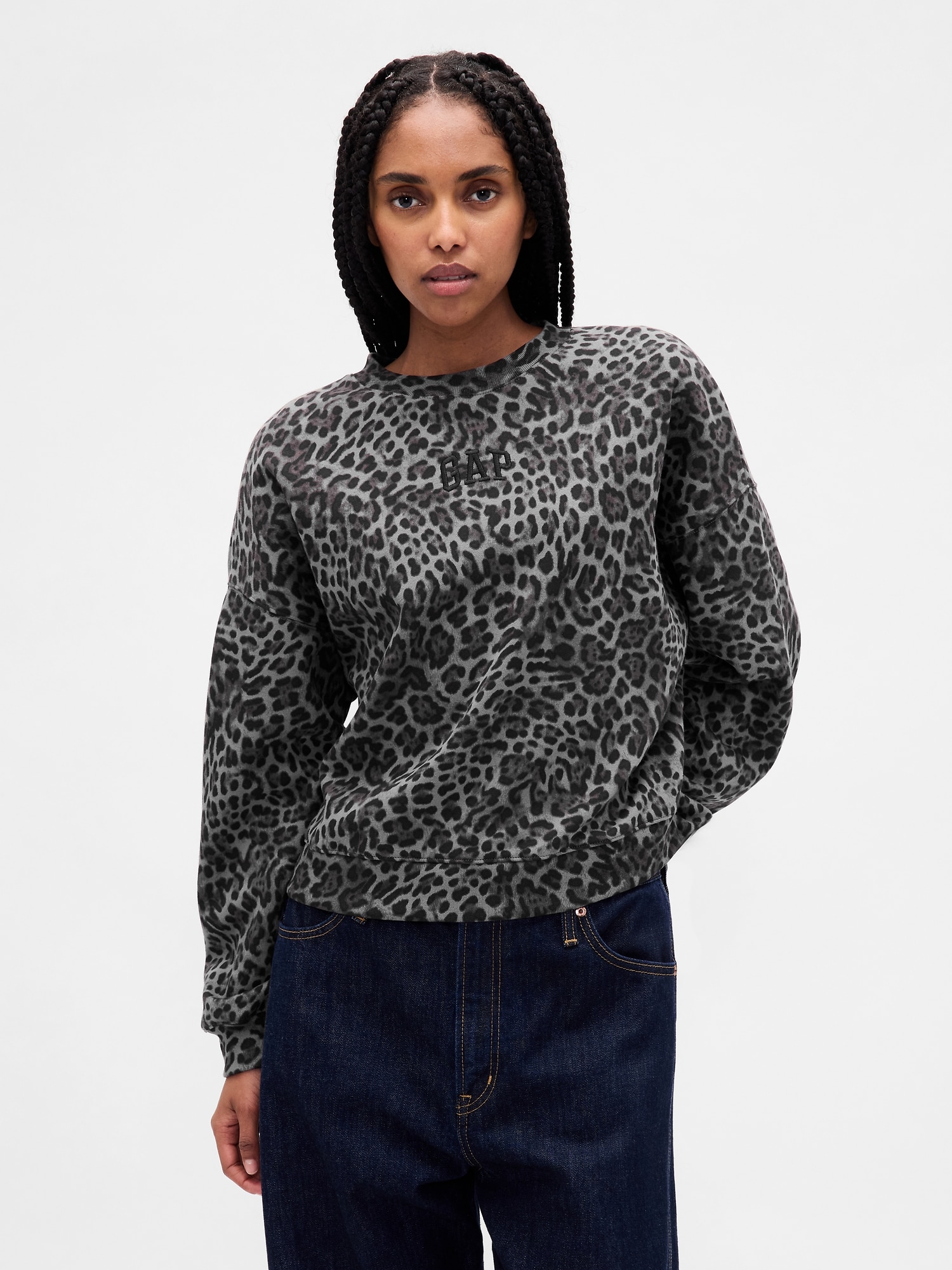 Gap ヴィンテージソフト GAPロゴ ウェッジ スウェットシャツ Gap ヴィンテージソフト GAPロゴ ウェッジ スウェットシャツ