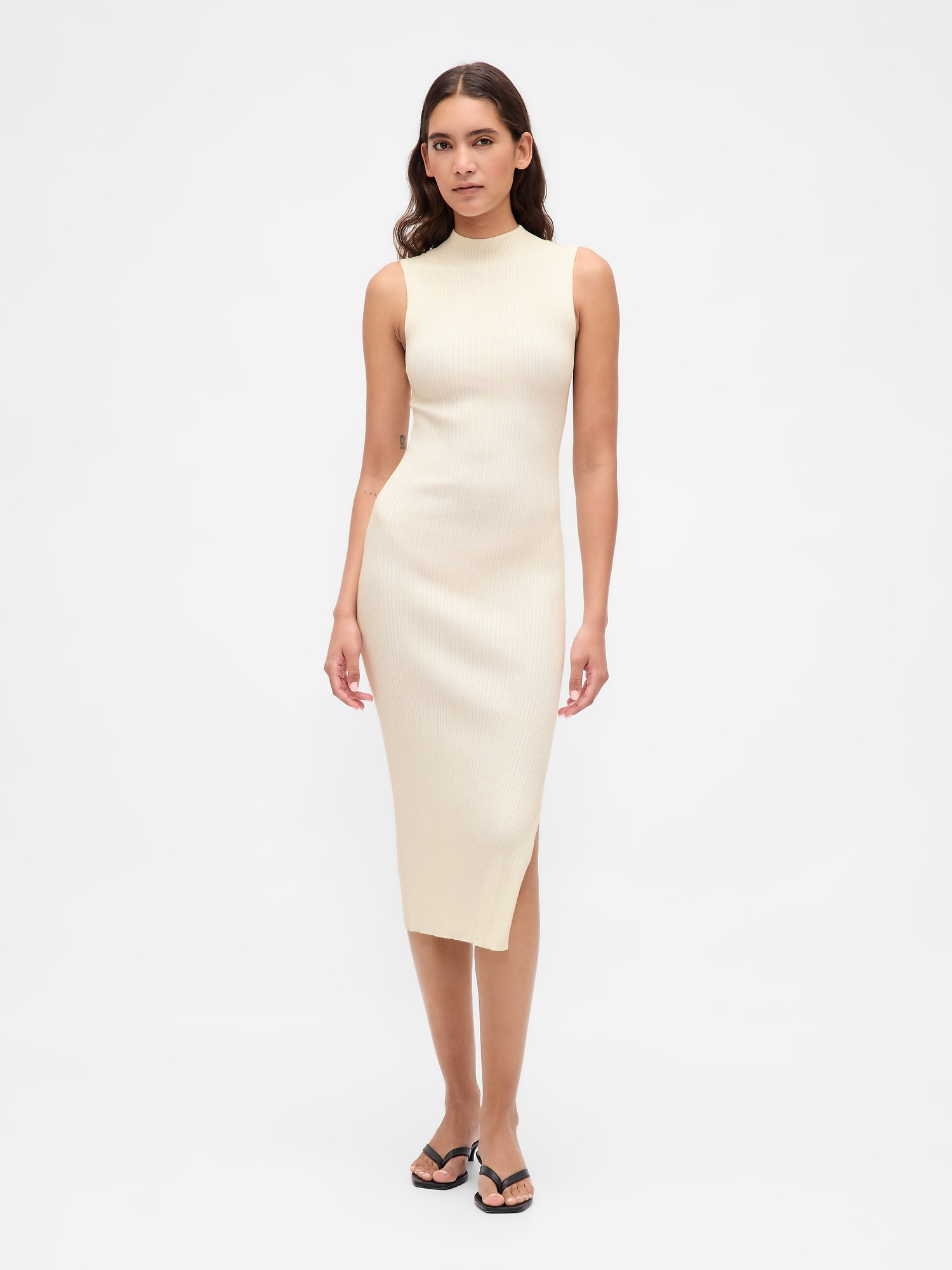 Rib Midi Sweater Dress