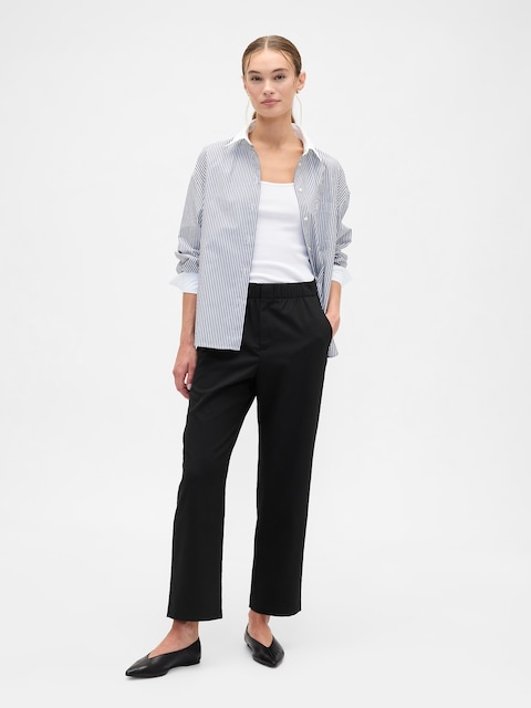 Recycled High Rise Straight-Leg Pants