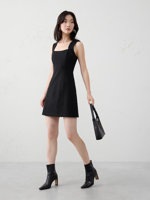 Seamed Mini Dress