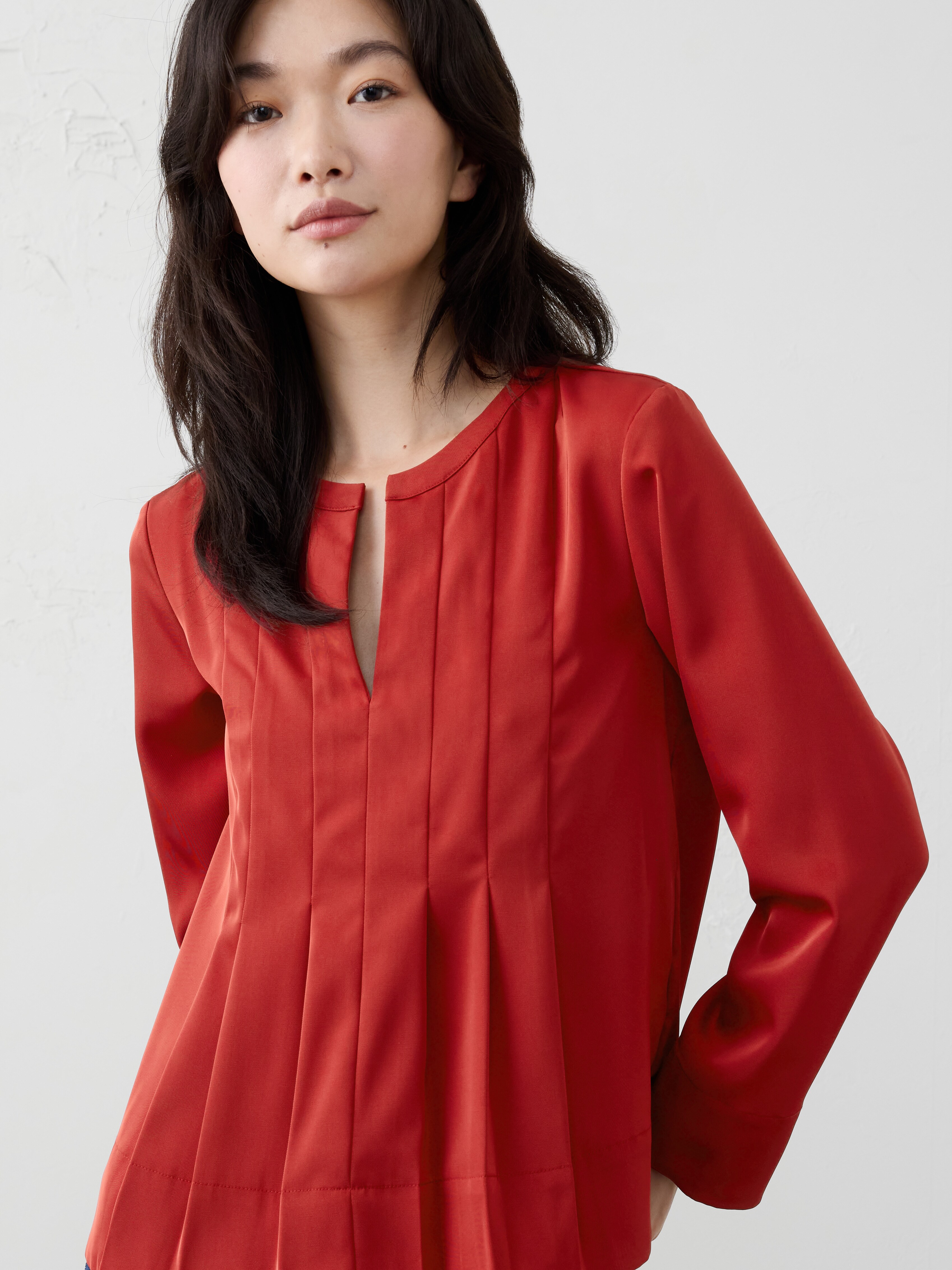 Pleated Swing Top | Banana Republic Factory Pleated Swing Top | Banana Republic Factory