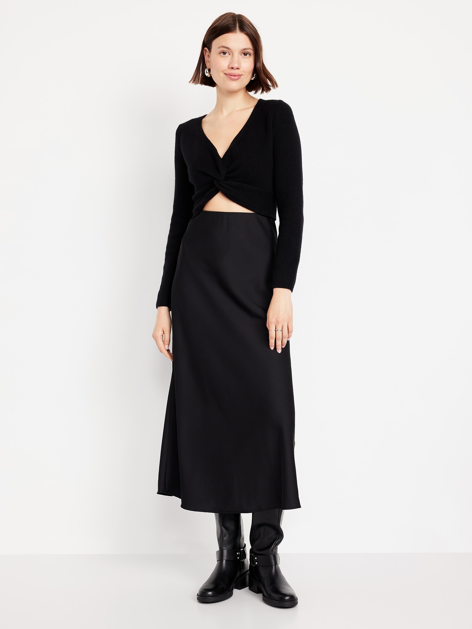 Satin Maxi Skirt