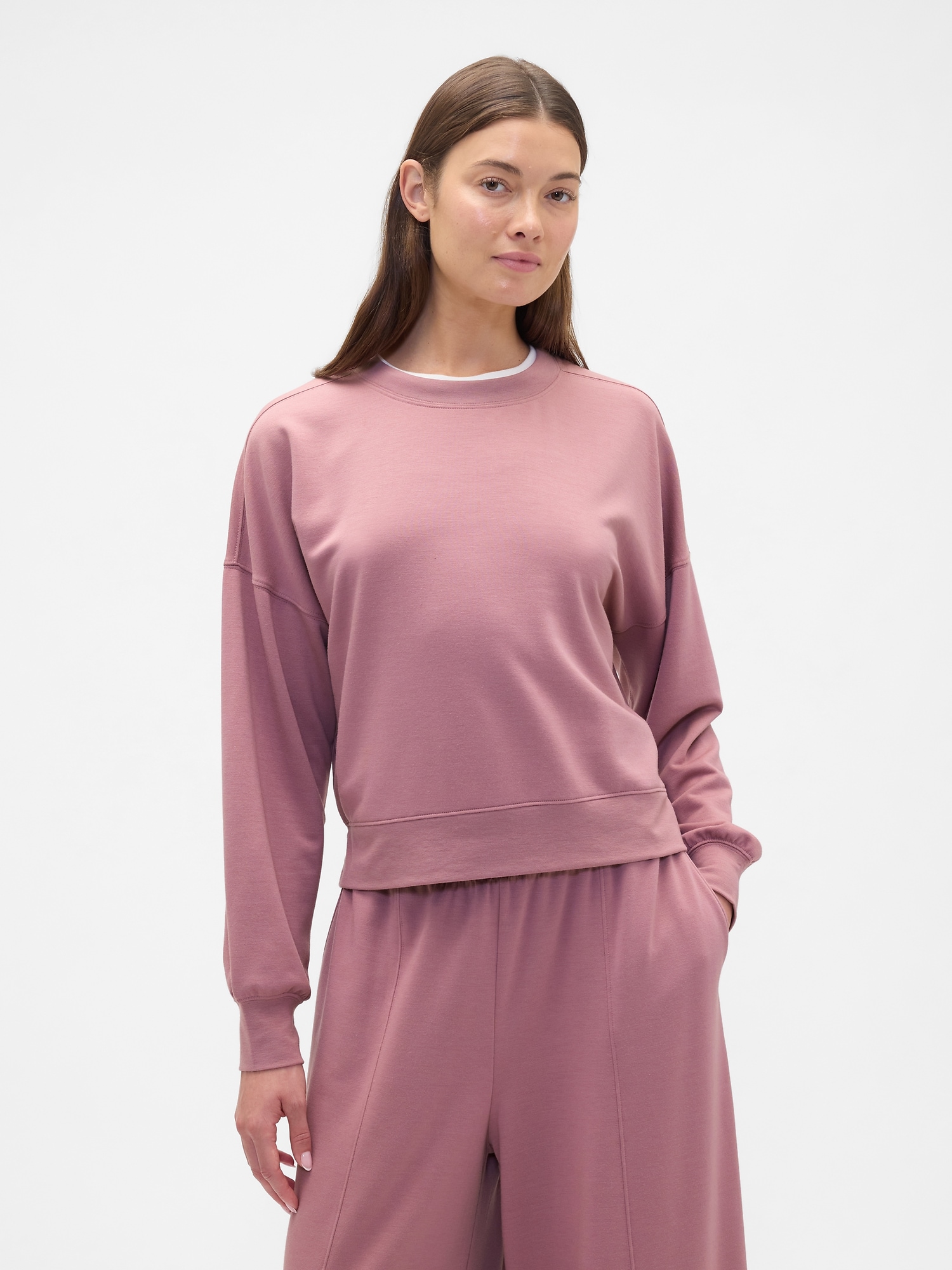 CloudLight Balloon Sleeve Crewneck Sweatshirt