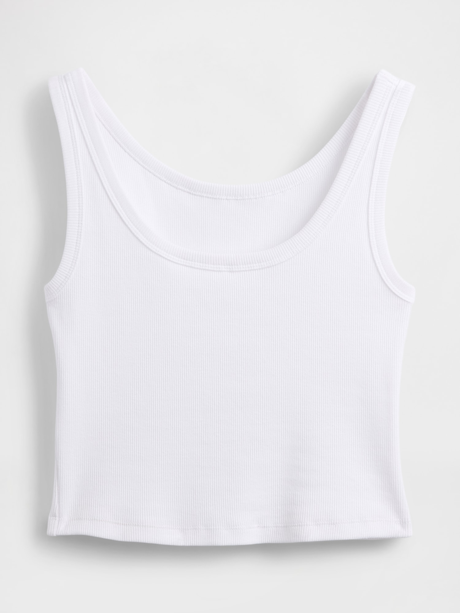 ウォッシュド リブ クロップド タンクトップ-4