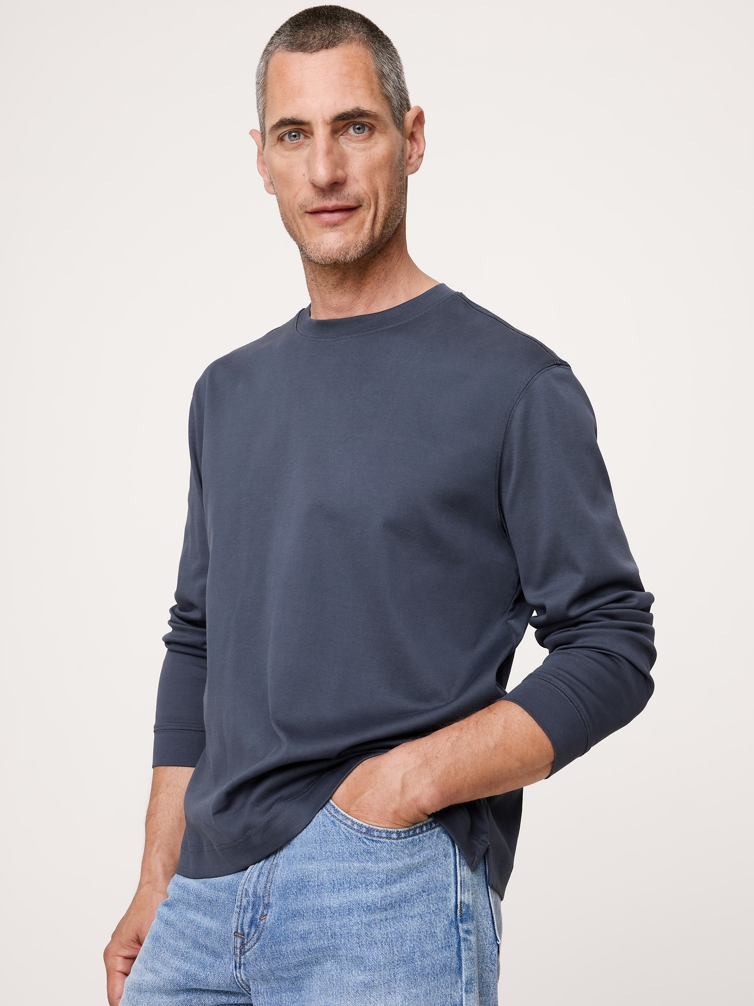 Silky-Cotton Crew-Neck T-Shirt